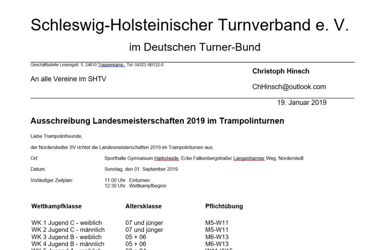 Ausschreibungen 2019