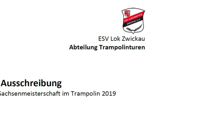 29. Bundesoffene Sachsenmeisterschaften im Trampolin