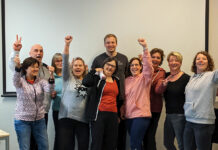 von links nach rechts: Sylvia, Rolf, Karin, Martina, Dorothee, Sören, Melanie, Christiane, Claudia, Eila Auf dem Foto fehlt Gunnar