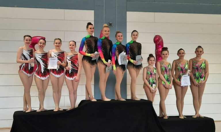 PSV Gymnastinnen sicherten sich Silber und Bronze beim Deutschland-Cup Synchrongymnastik