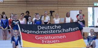 Alena Tefiki (TCH) wird Deutsche Vizemeisterin am Schwebebalken!