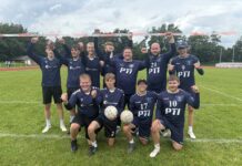 Rückblick Faustballwochenende 13./14. Juli 2024 Faustballer Mannschaftsfoto Team Schleswig