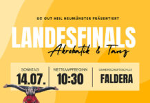 Plakat Landesfinals Akrobatik + Tanz