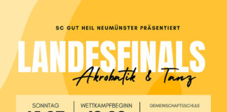 Plakat Landesfinals Akrobatik + Tanz