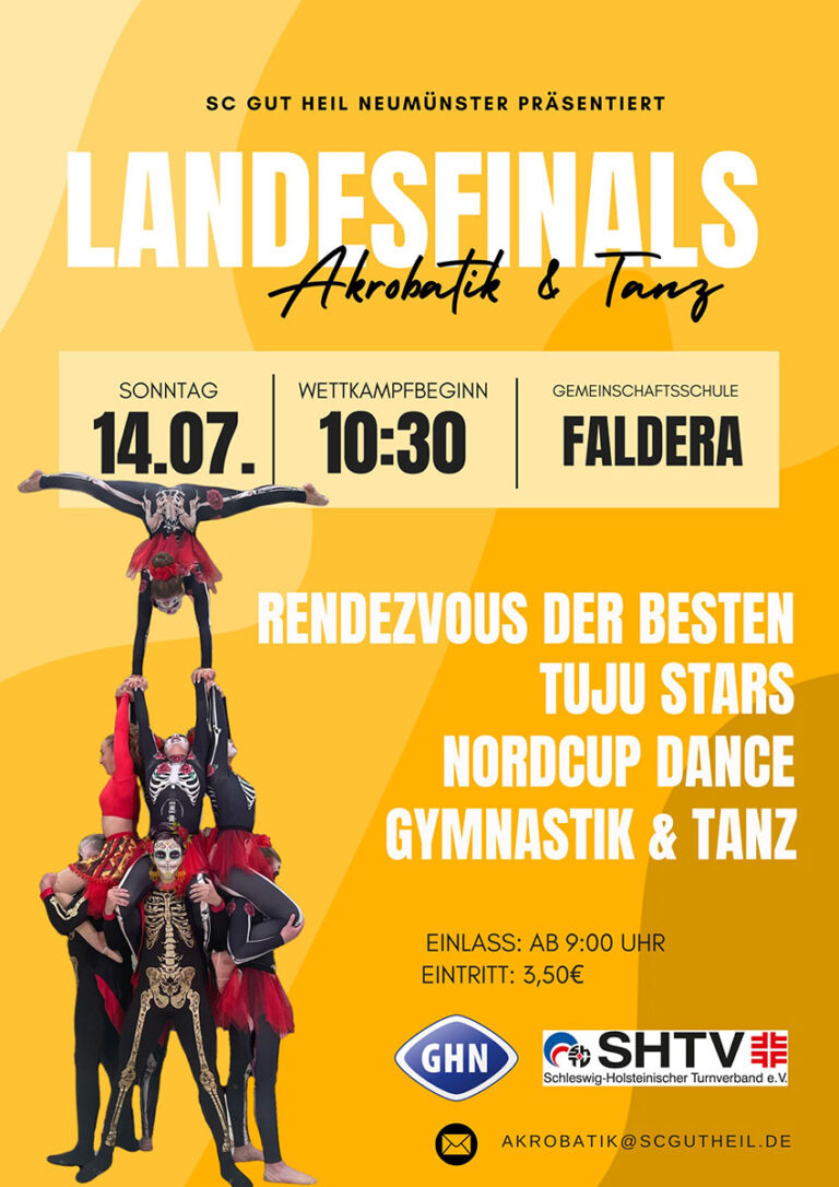 Plakat Landesfinals Akrobatik + Tanz