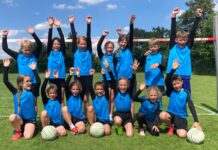 Vorbericht Faustballwochenende 6./7. Juli 2024 Mannschaftsfoto Faustballer Kinder des TSV Wiemersdorf