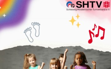 Werbebild: Musik und Tanz im Kinderturnen