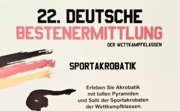 Deutsche Bestenermittlung Sportakrobatik Plakat Deutsche Bestenermittlung Sportakrobatik