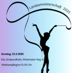 Plakat Landesmeisterschaft Rhythmische Sportgymnastik2025