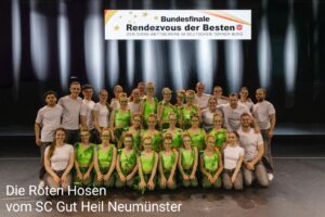 Die roten Hosen vom SC Gut Heil Neumünster beim Bundesfinale "Rendezvous der Besten".