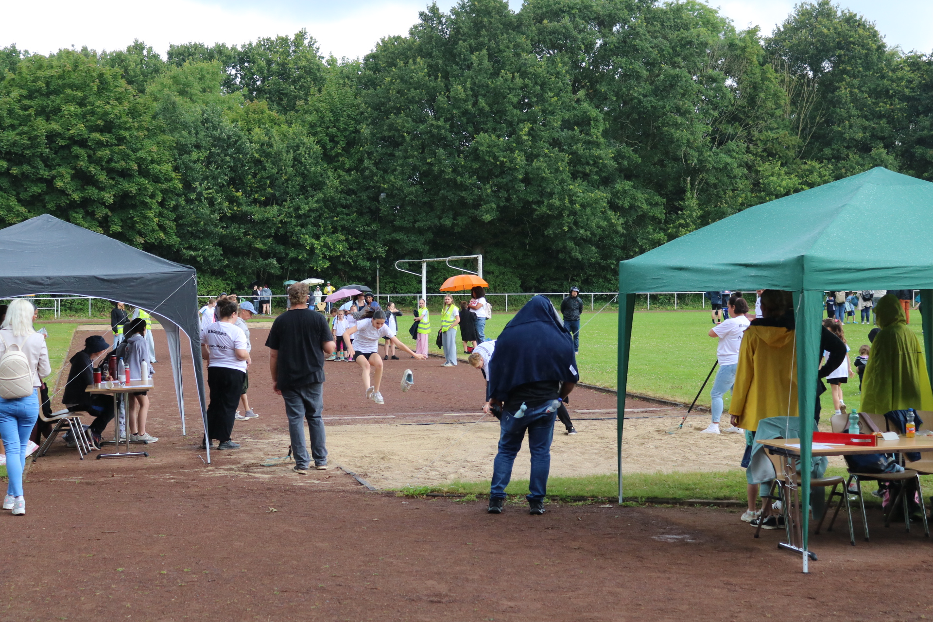 sportlich auch bei Regen
