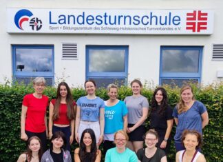 Die Teilnehmenden am Prüfungswochenende der Lizenzausbildung Gymnastik/Rhythmus/Tanz