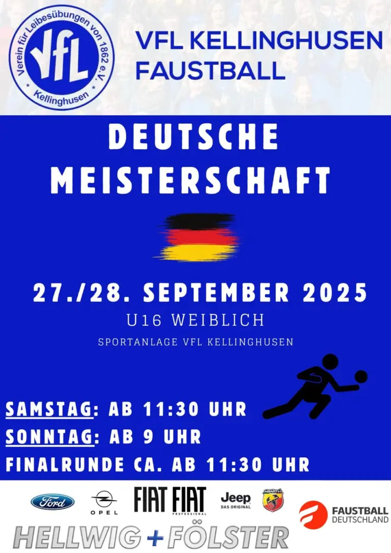 Vorschau Faustballwochenende 27./28. September 2025