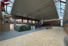 Aus der Halle im LSP ist eine Baustelle geworden