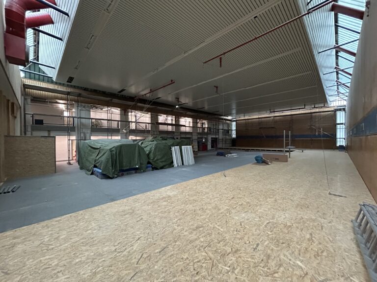 Aus der Halle im LSP ist eine Baustelle geworden