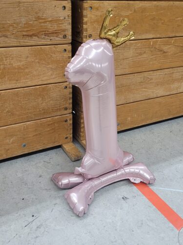 Große aufblasbare Eins