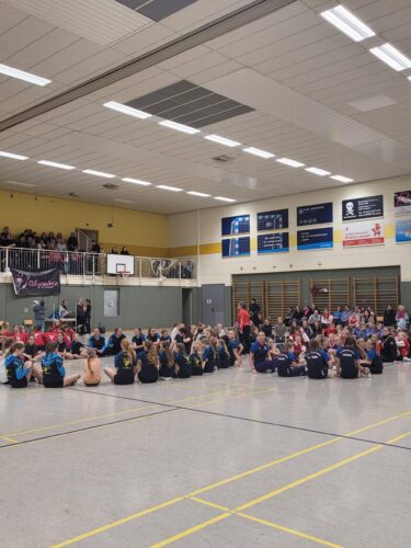 Turnerinnen in Turnhalle