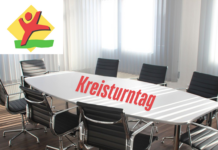 Besprechungsraum mit Aufschrift Kreisturntag