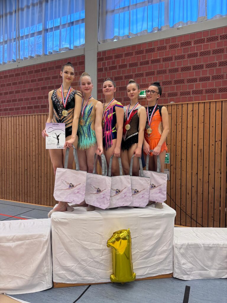 Turnerinnen auf Podesr