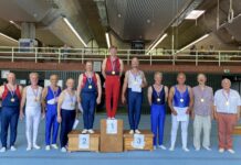 Kieler-Woche-Pokal der Seniorenturner am 20. Juni 2026 – eine Tradition lebt weiter Gruppenfoto Turner in Sporthalle