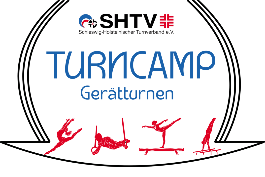 Kein Titel (3000 x 2000 px) Abbildung mit Schrift Turncamp Gerätturnen und Pictogrammen