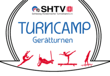 SHTV-Turncamp Gerätturnen 2026 – Eine Woche voller Bewegung, Teamgeist und neuer Herausforderungen Abbildung mit Schrift Turncamp Gerätturnen und Pictogrammen