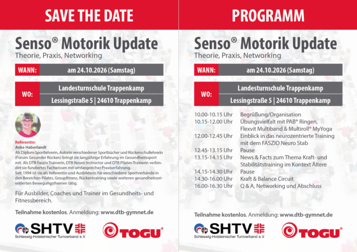 Senso Motorik Update Flyer Werbebild für Fortbildung Senso Motorik Update